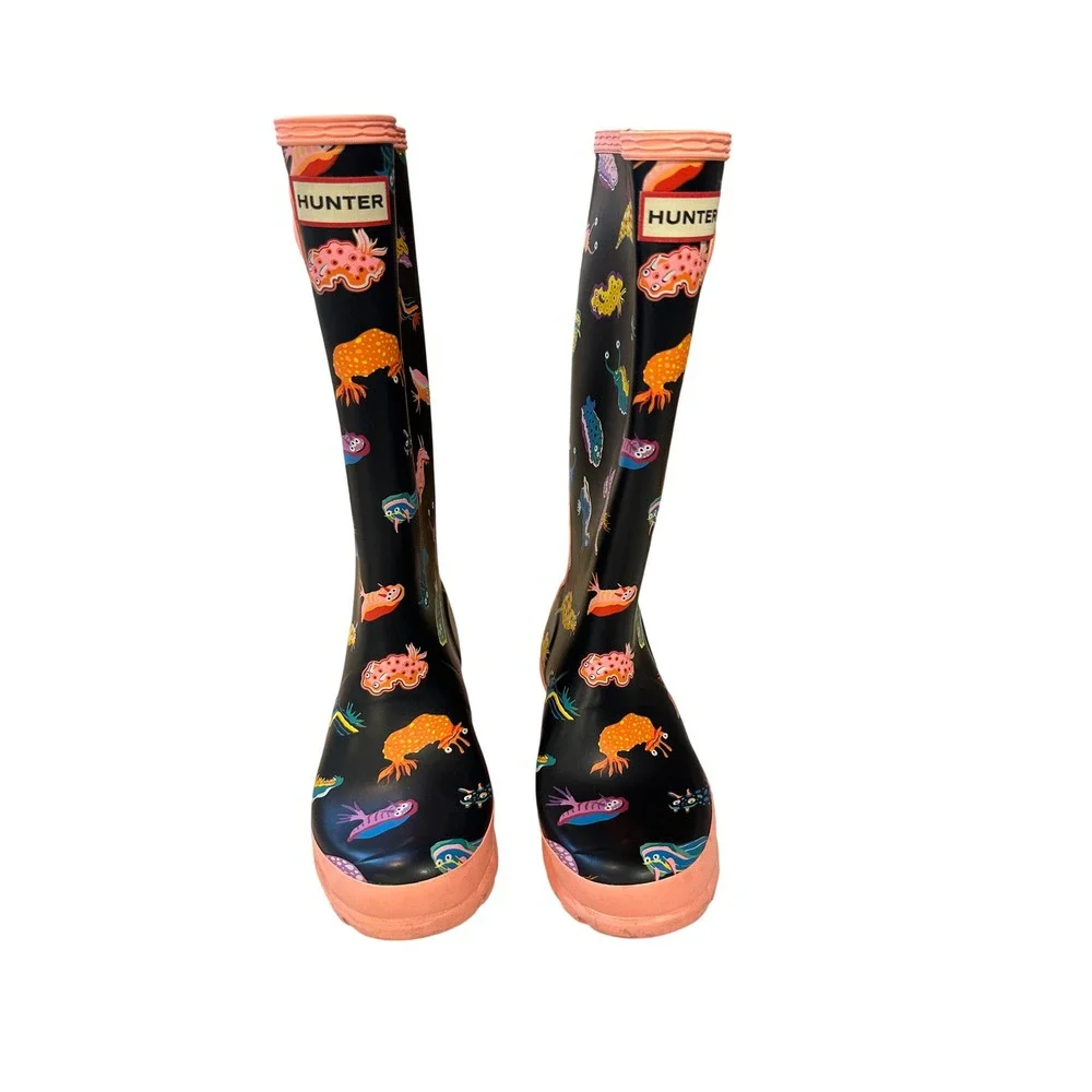 Barely Worn Colorful Hunter Rain Boots Size 3